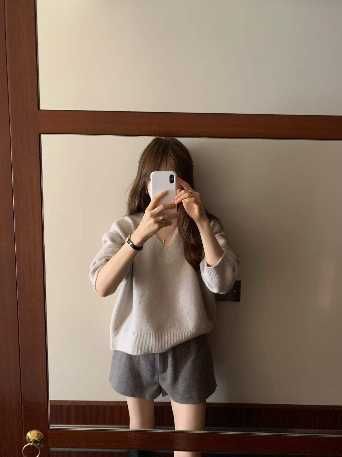 Ounce mago whole v knit-3col