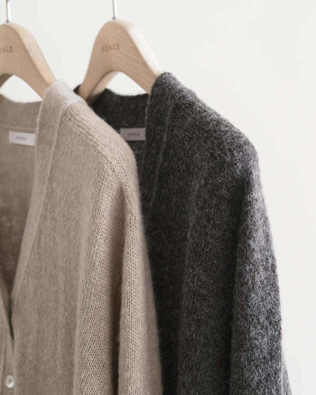 Ounce hey wool knit cardigan-2col