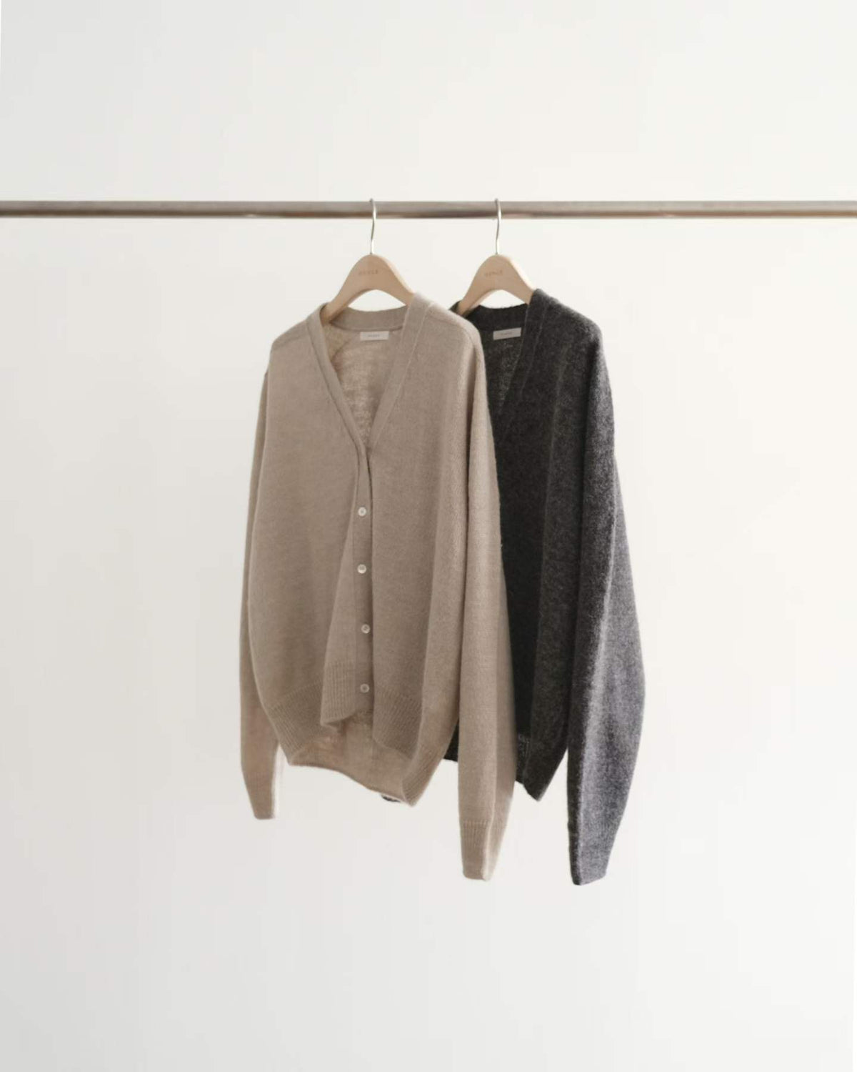 Ounce hey wool knit cardigan-2col