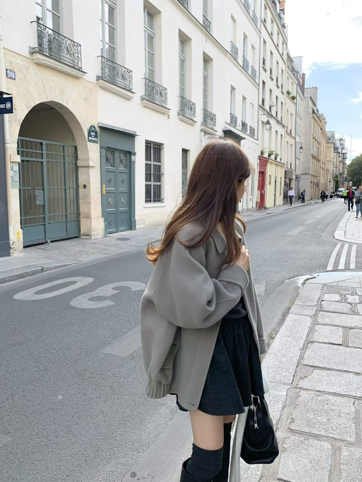 Ounce HD sandy blouson coat-2col