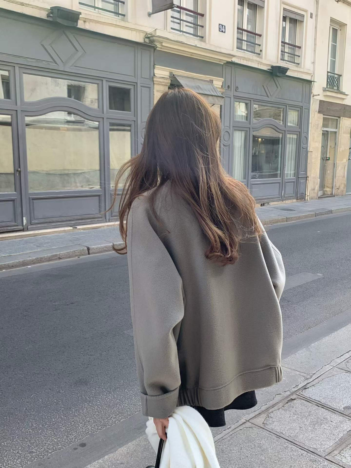 Ounce HD sandy blouson coat-2col