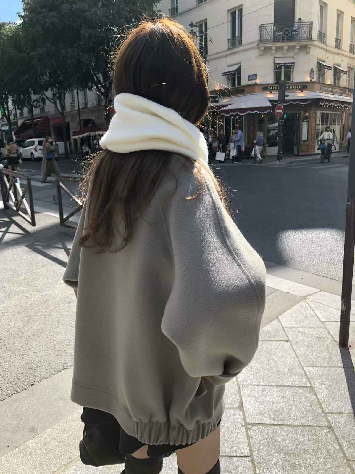 Ounce HD sandy blouson coat-2col