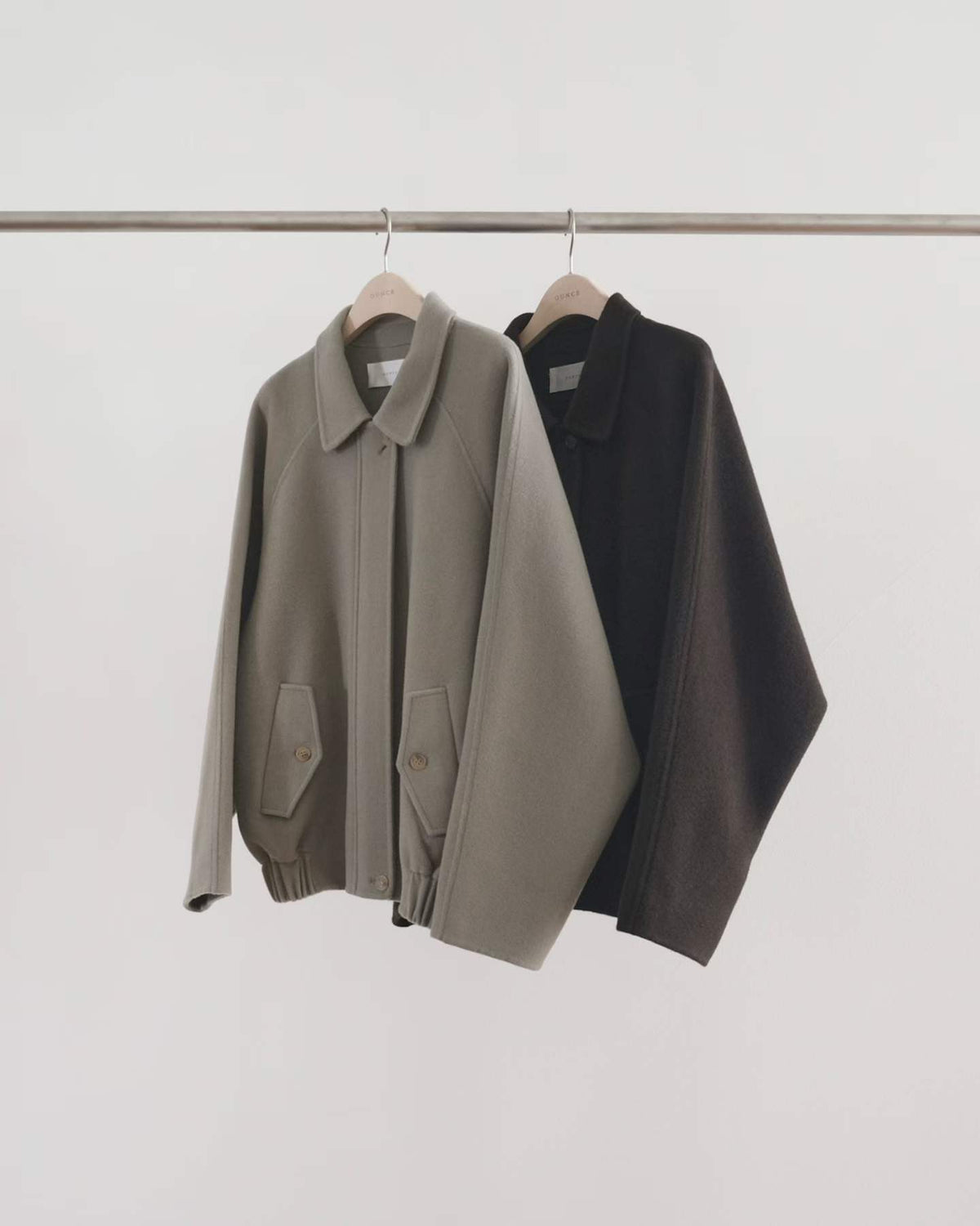 Ounce HD sandy blouson coat-2col