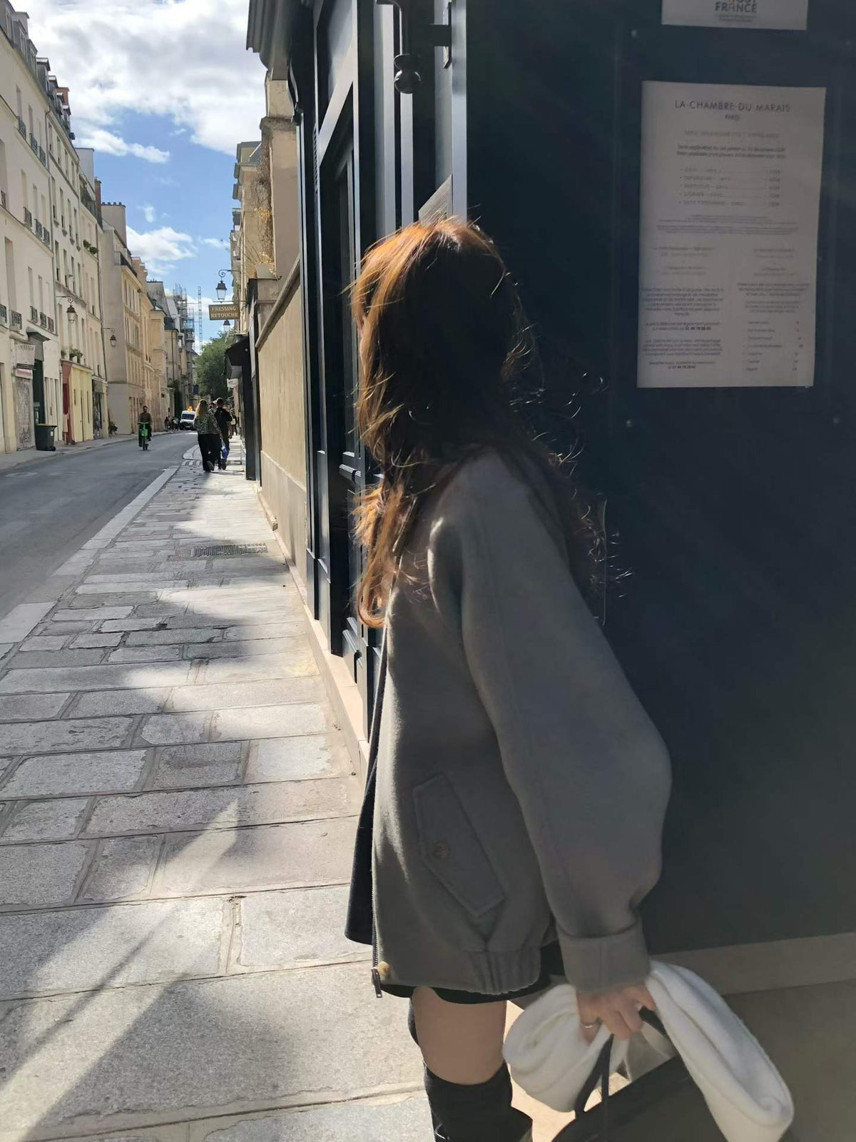 Ounce HD sandy blouson coat-2col