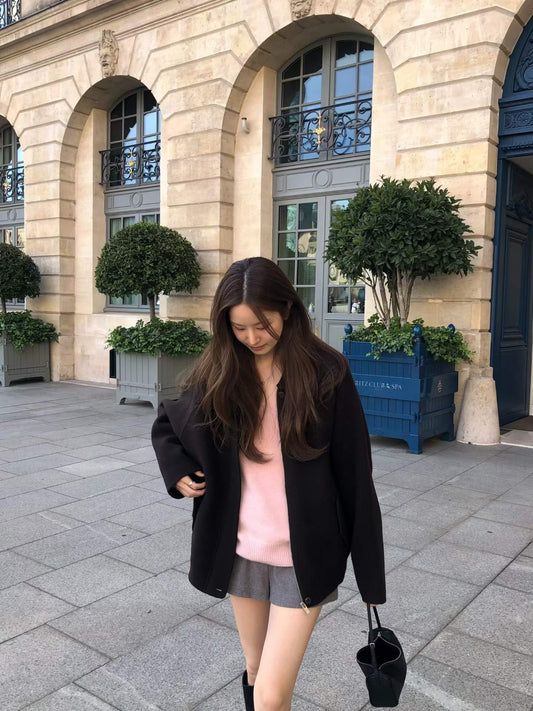 Ounce HD sandy blouson coat-2col