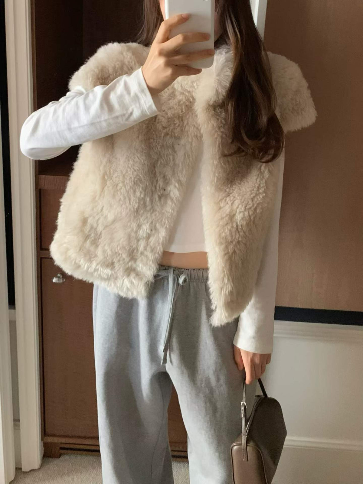 Ounce ruv half fur jacket-3col