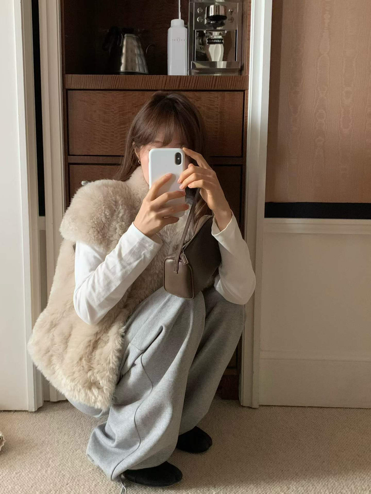 Ounce ruv half fur jacket-3col