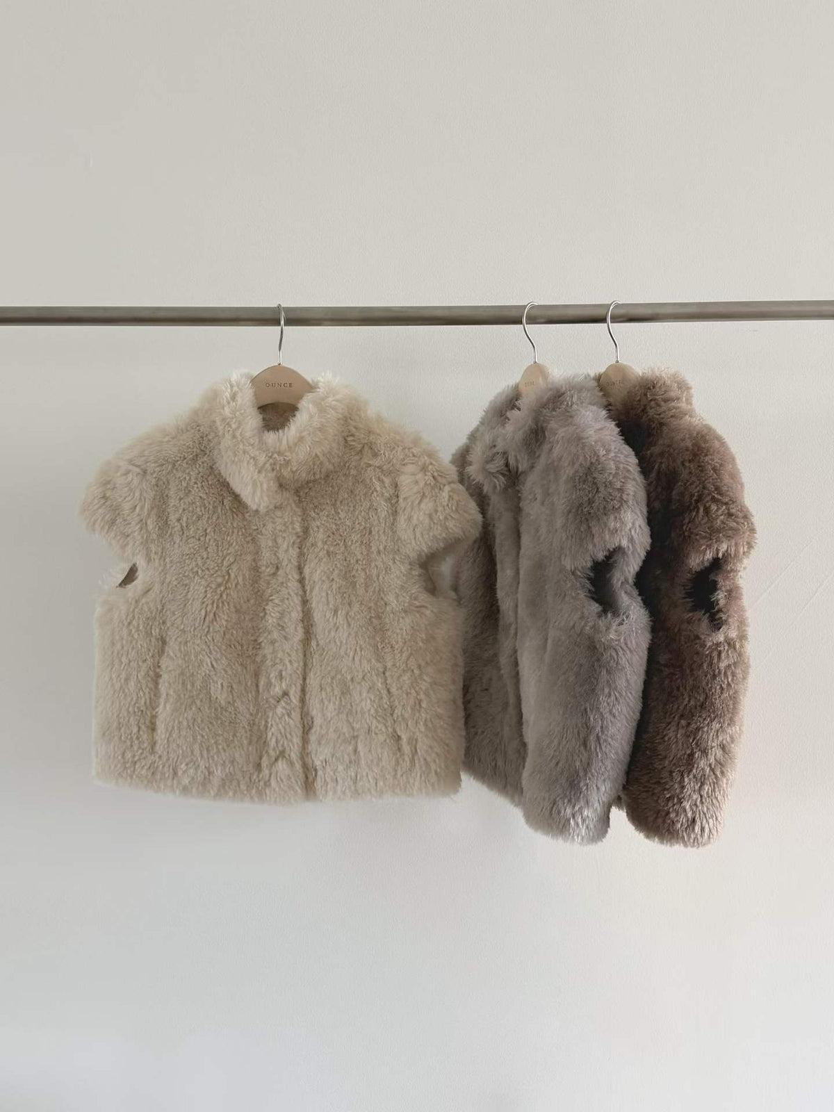 Ounce ruv half fur jacket-3col