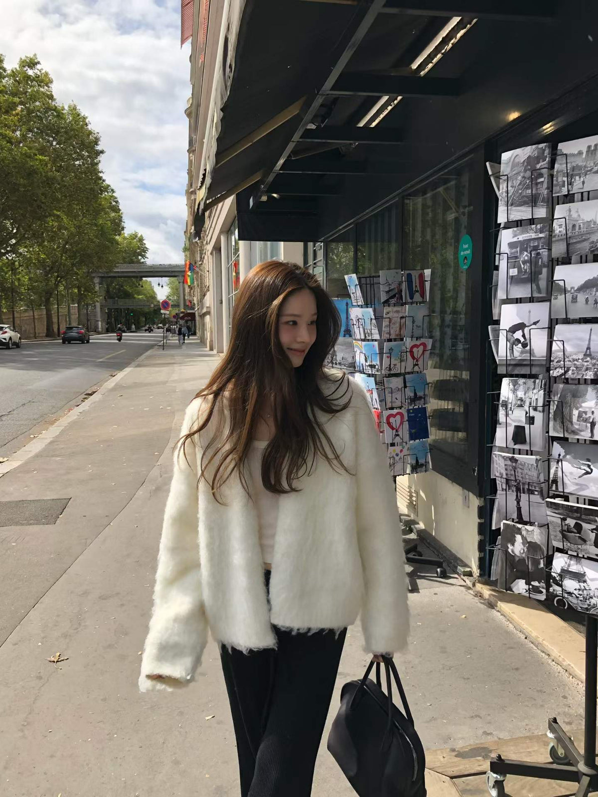Ounce brush no collar cardigan