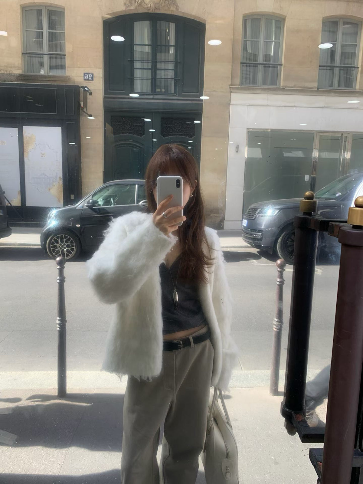 Ounce brush no collar cardigan