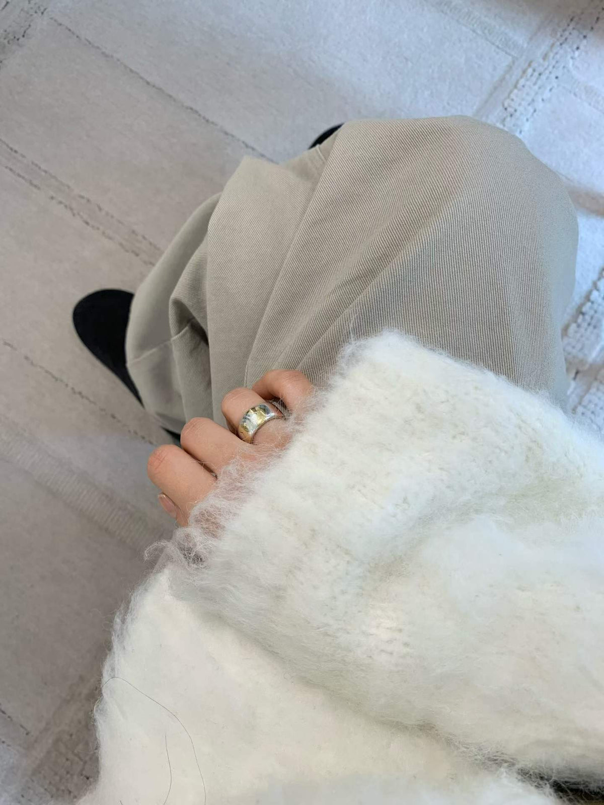 Ounce brush no collar cardigan