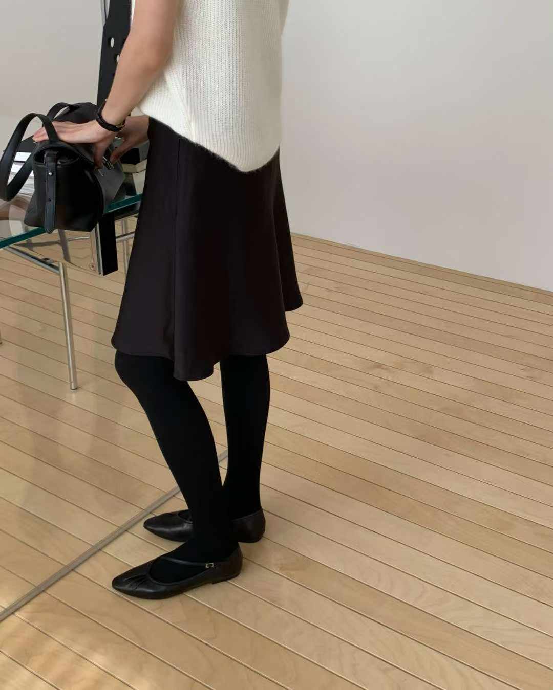 Raccoon turtleneck sleeveless knit-3col