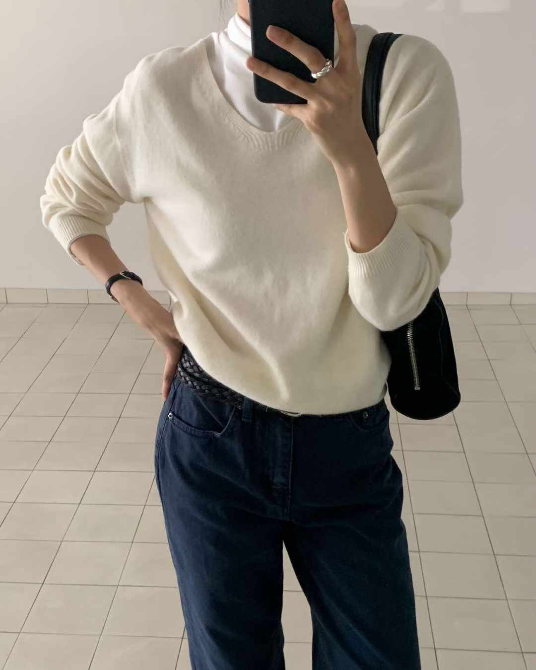 Denver semi-wide dying pants-2col