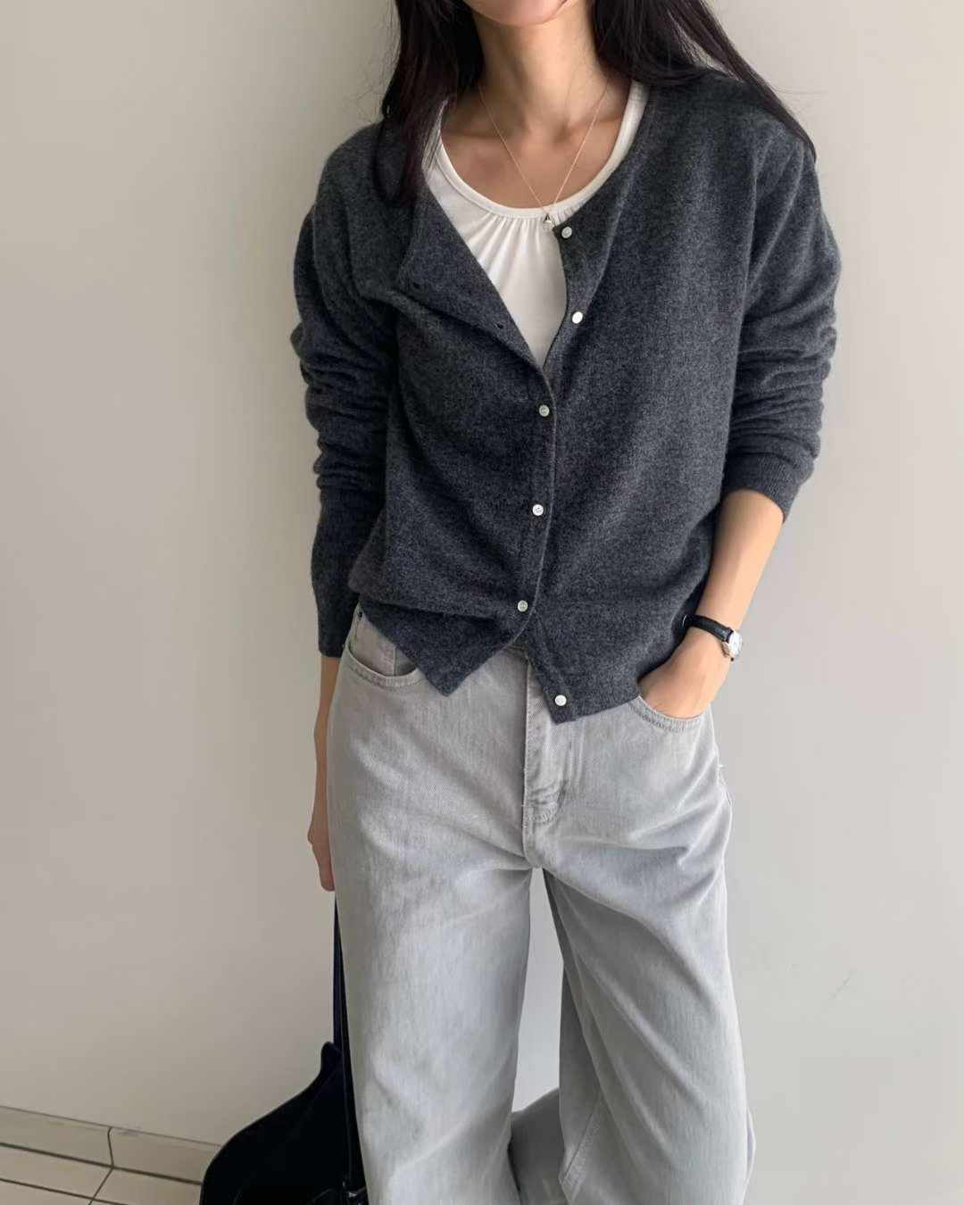 Denver semi-wide dying pants-2col