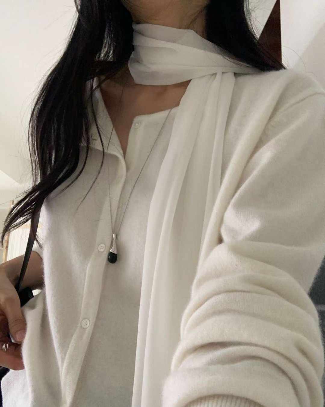 Once cashmere cardigan-4col