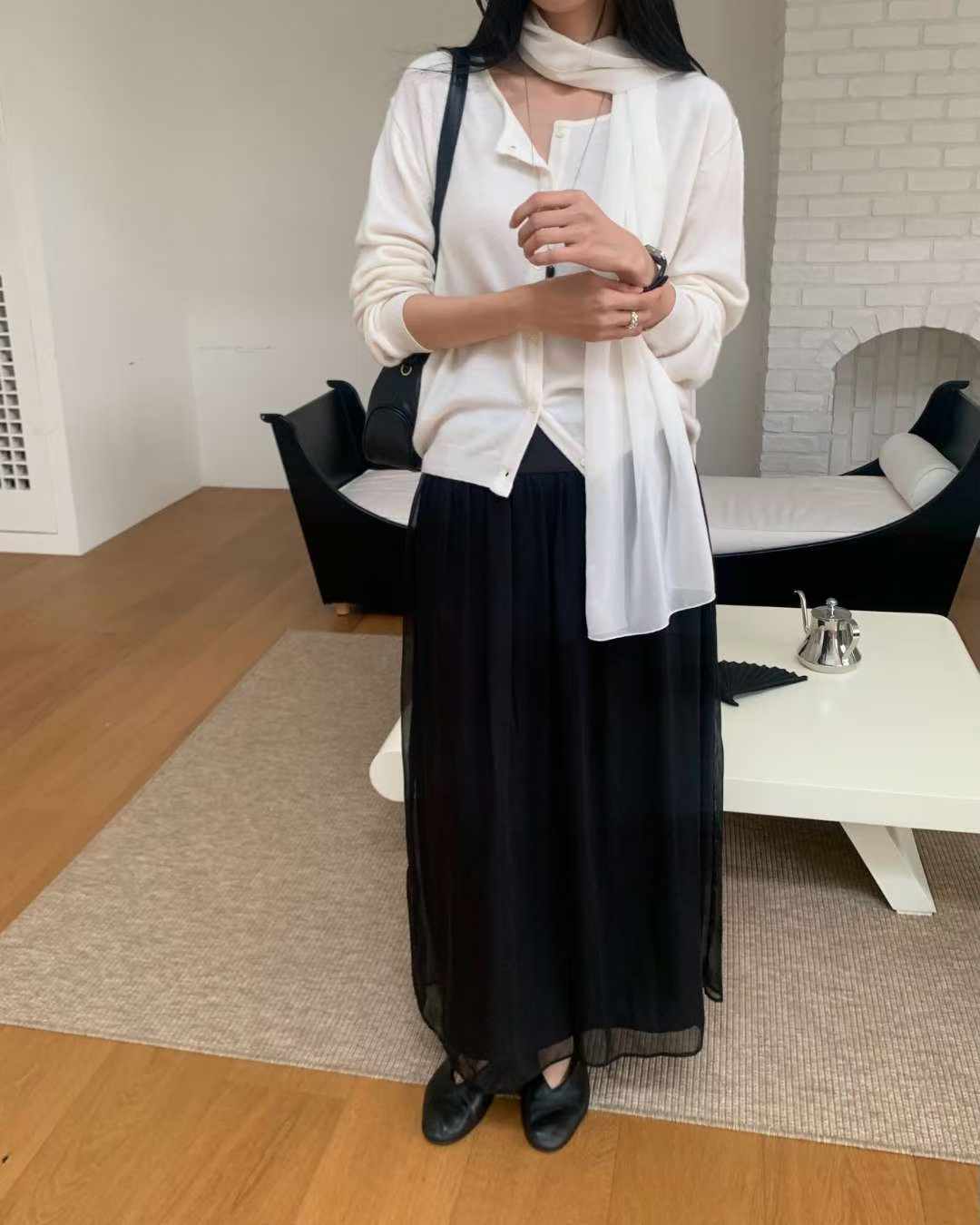 Once cashmere cardigan-4col
