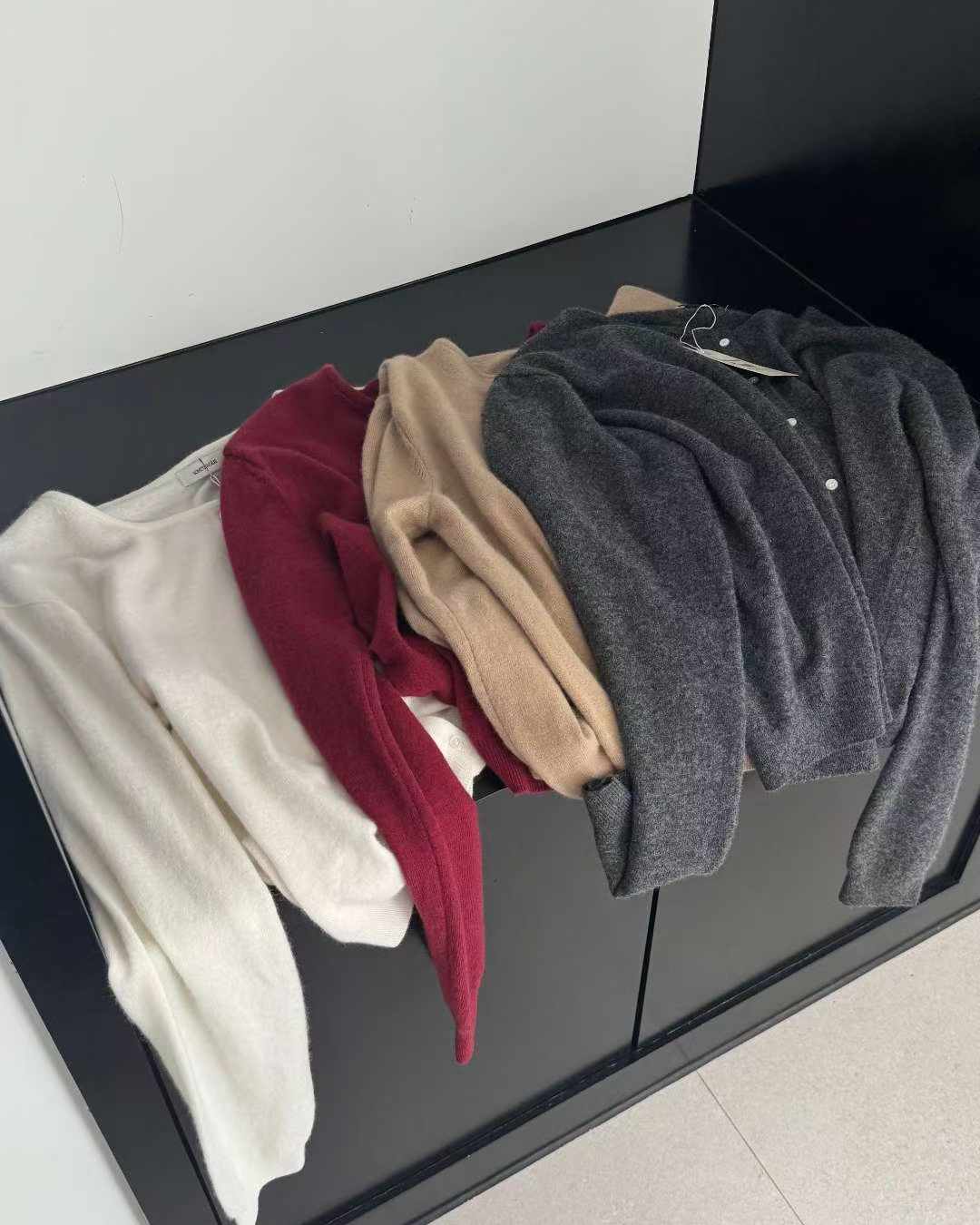Once cashmere cardigan-4col