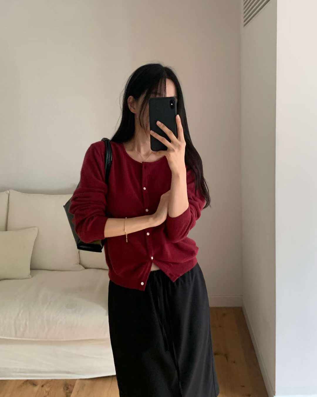 Once cashmere cardigan-4col
