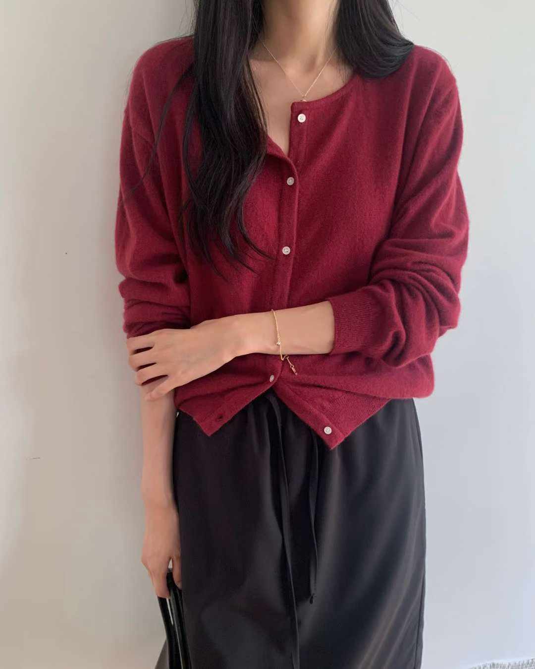 Once cashmere cardigan-4col