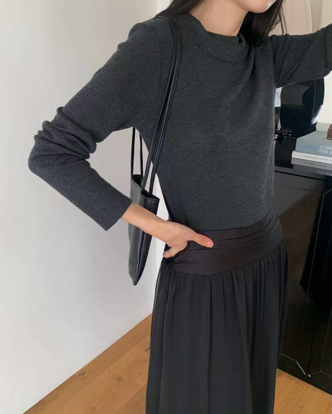 rubuka wool neck knit-3col