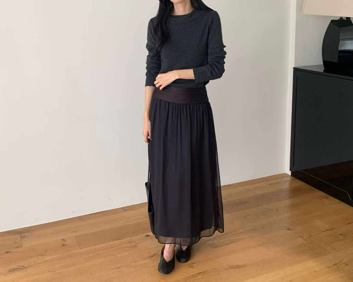 rubuka wool neck knit-3col