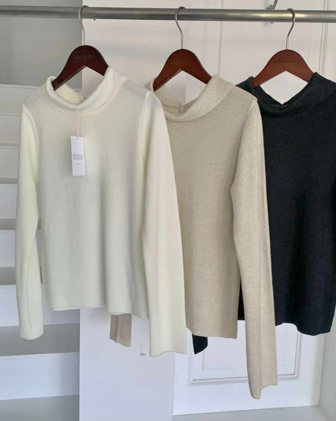 rubuka wool neck knit-3col