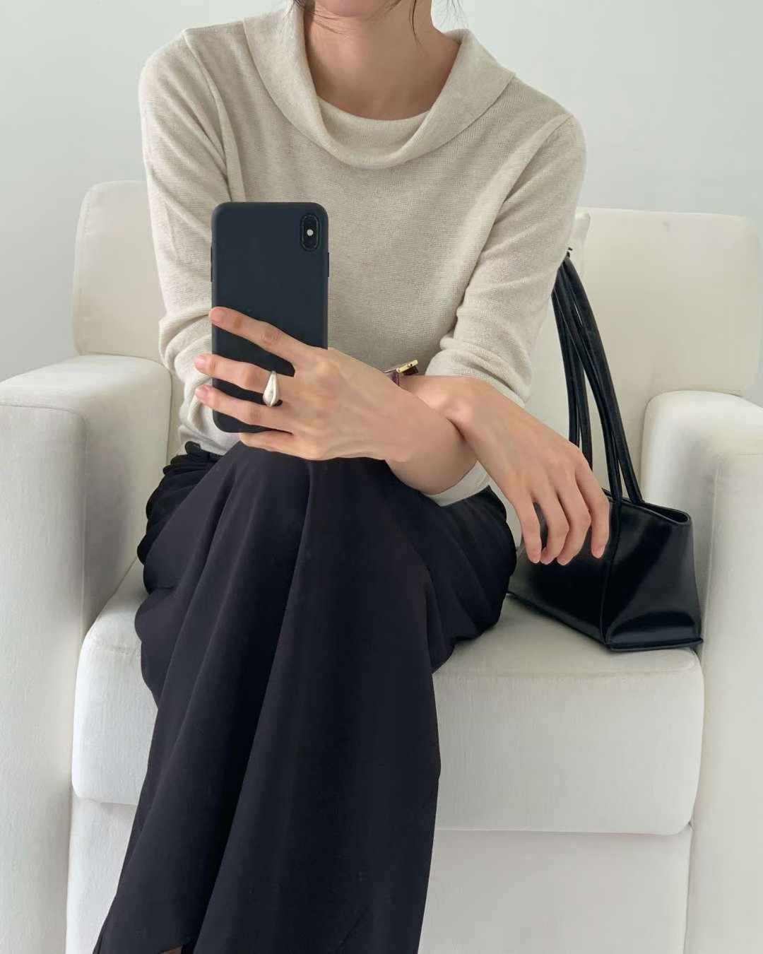 rubuka wool neck knit-3col