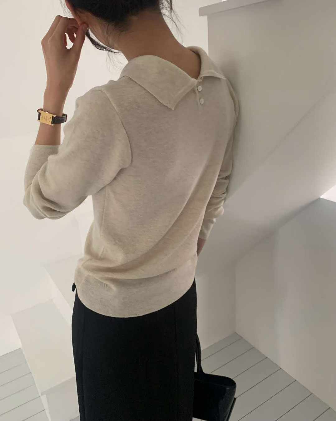 rubuka wool neck knit-3col