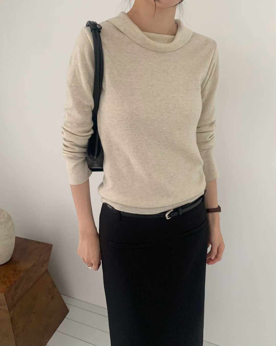 rubuka wool neck knit-3col