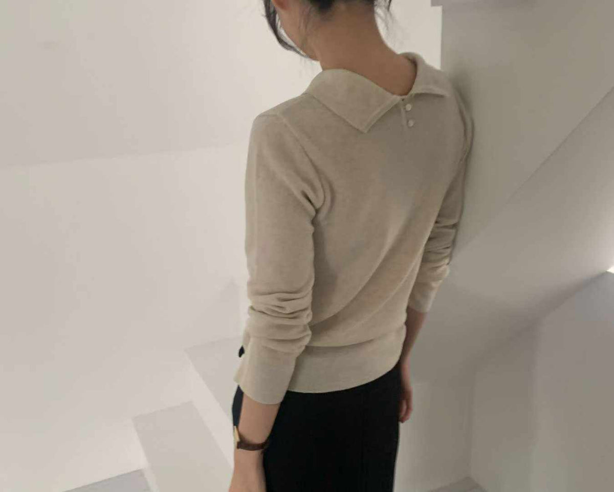 rubuka wool neck knit-3col