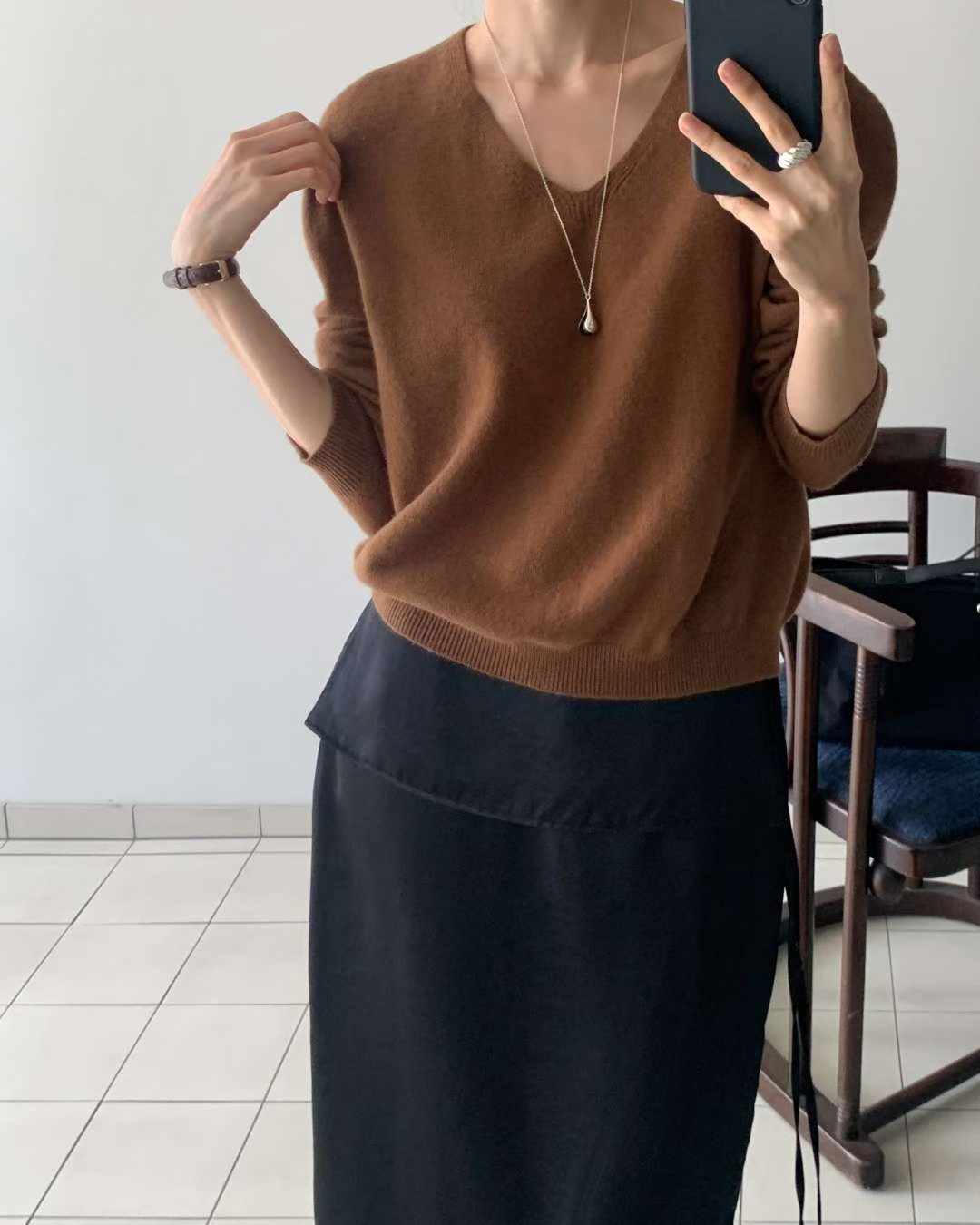 Autumn reborn wholegar v-knit-4col