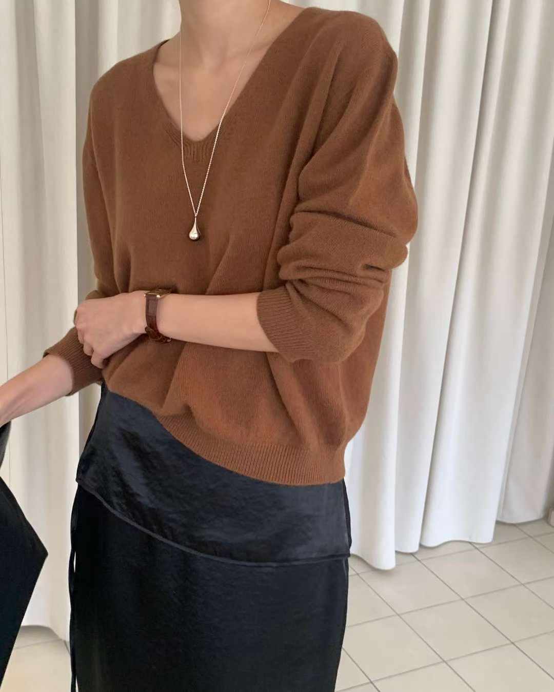Autumn reborn wholegar v-knit-4col
