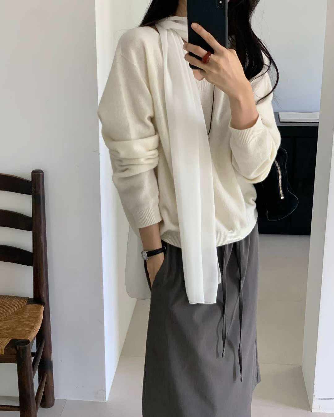 Autumn reborn wholegar v-knit-4col