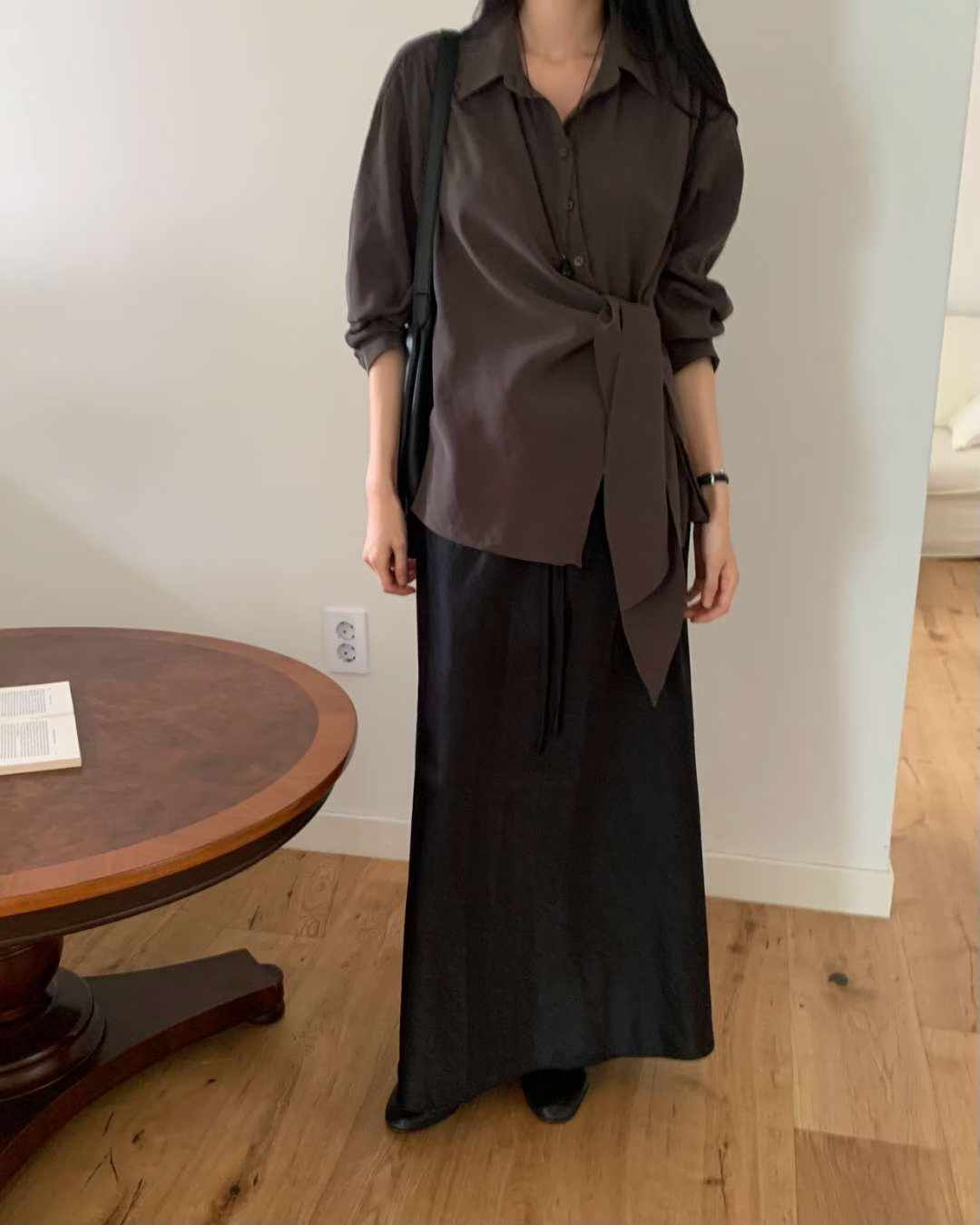 Autumn brin wrap blouse-3col