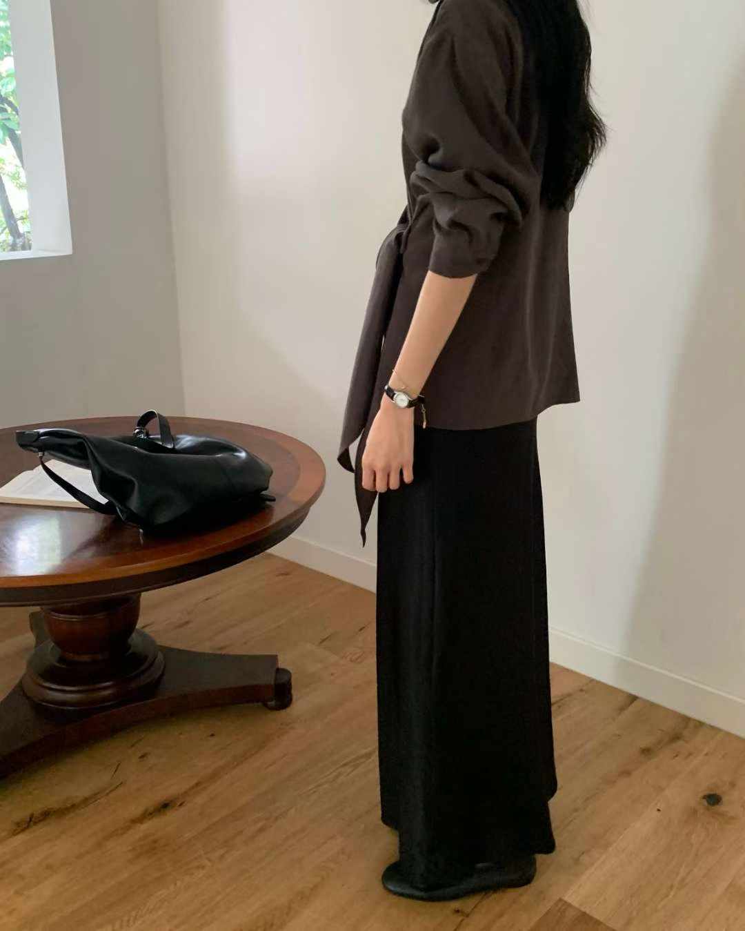 Autumn brin wrap blouse-3col