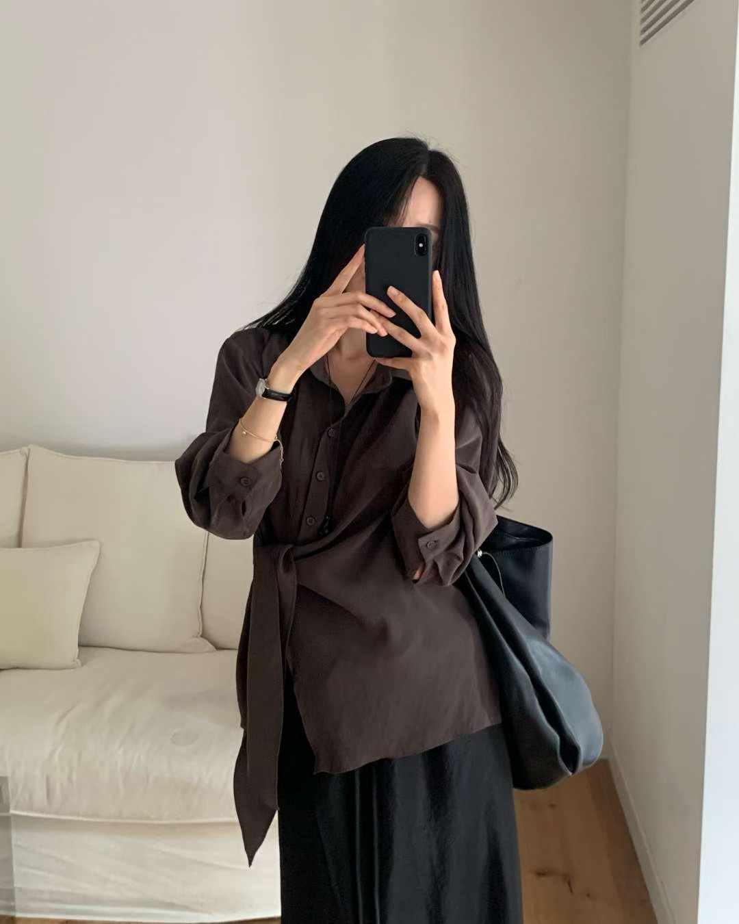Autumn brin wrap blouse-3col