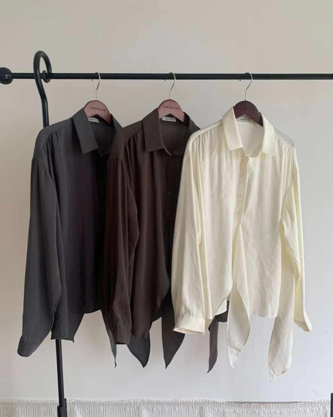 Autumn brin wrap blouse-3col