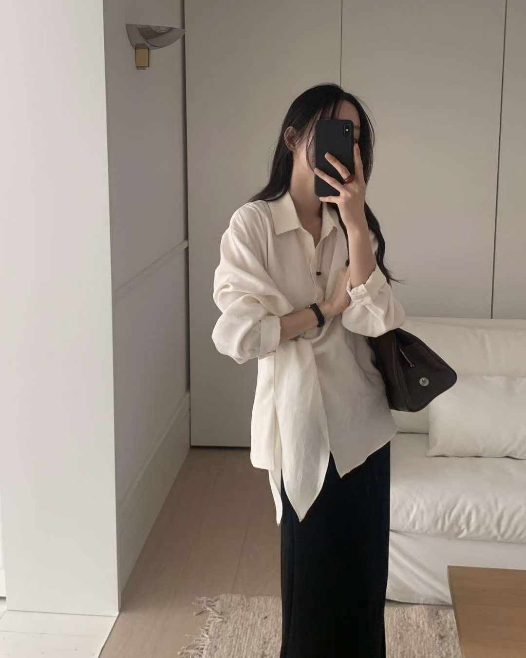 Autumn brin wrap blouse-3col