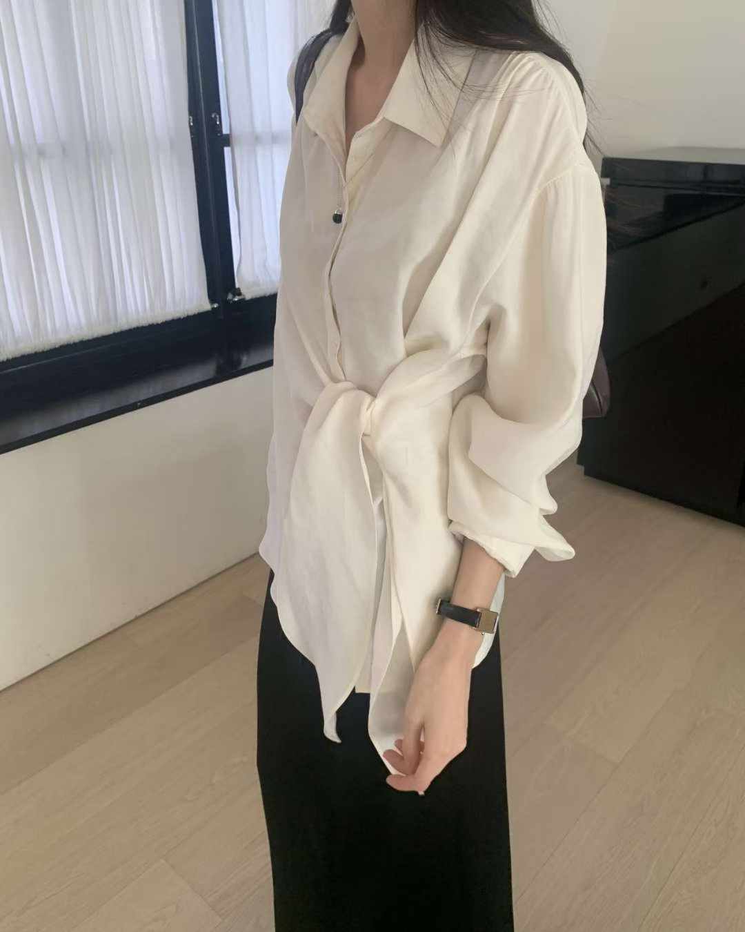 Autumn brin wrap blouse-3col
