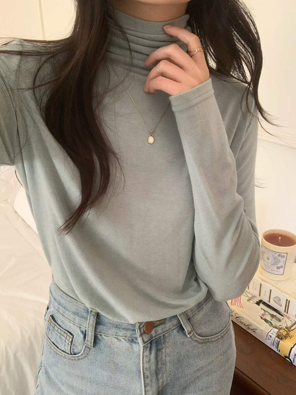 berry wool  polo T-6col