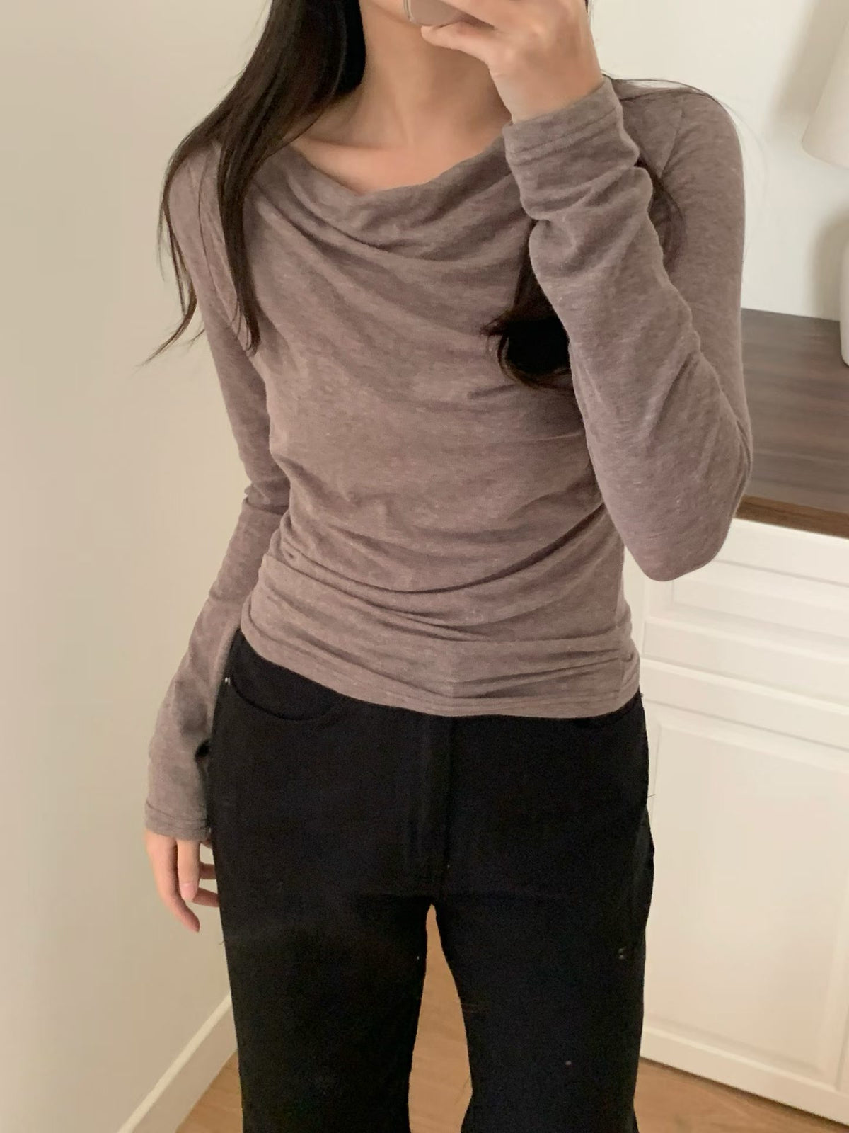 eve shirring T-4col