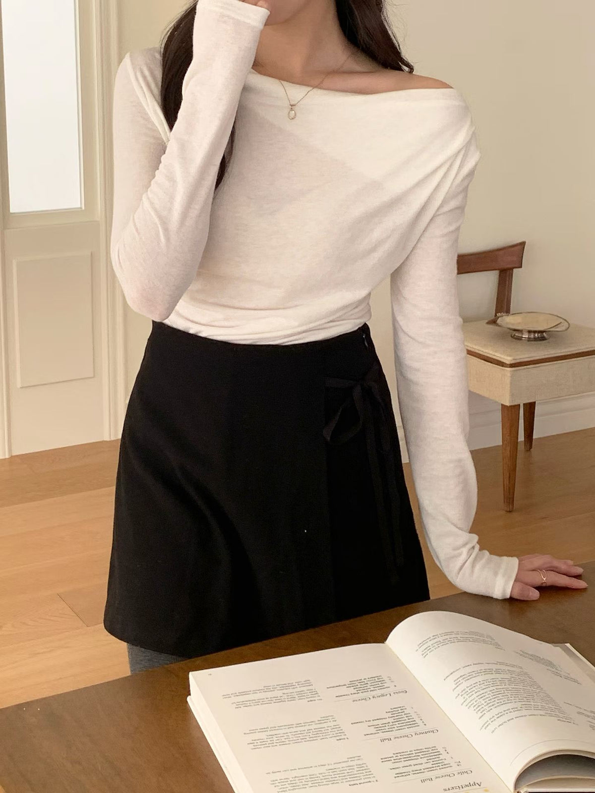 eve shirring T-4col
