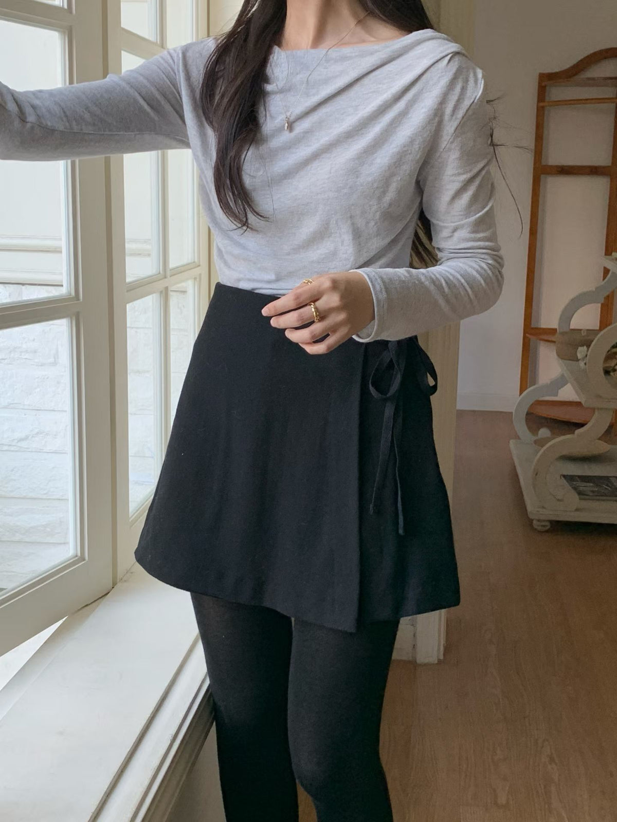 eve shirring T-4col