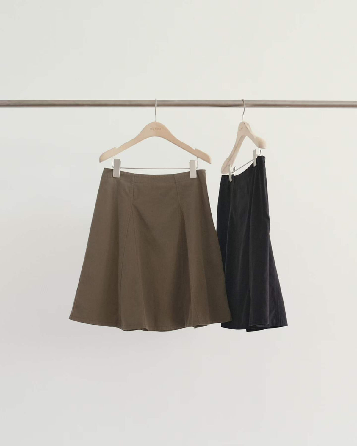 Ounce peach-washed midi skirt-2col
