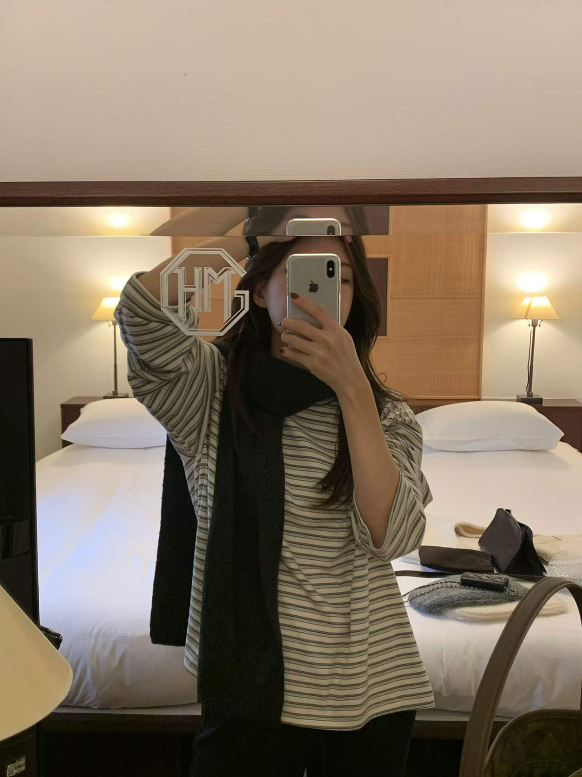 Ounce pair stripe T-2col