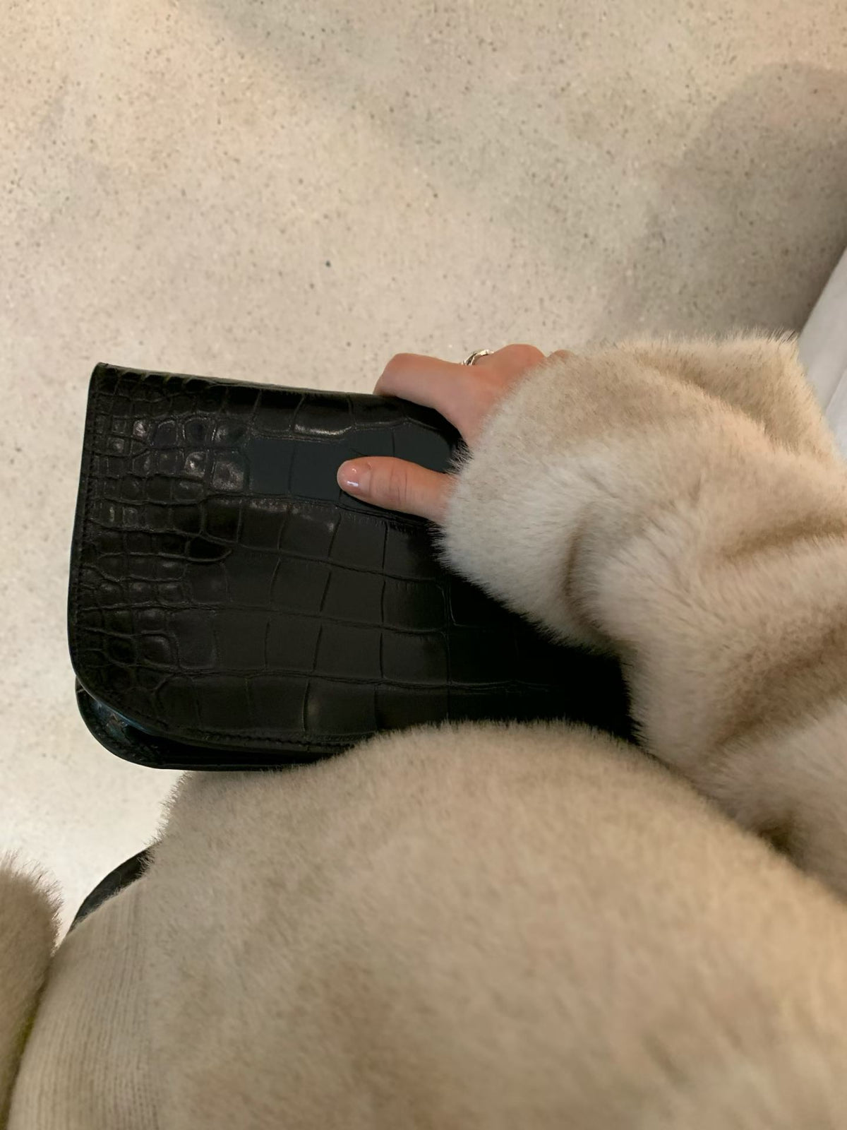 Ounce sage mink fur jk
