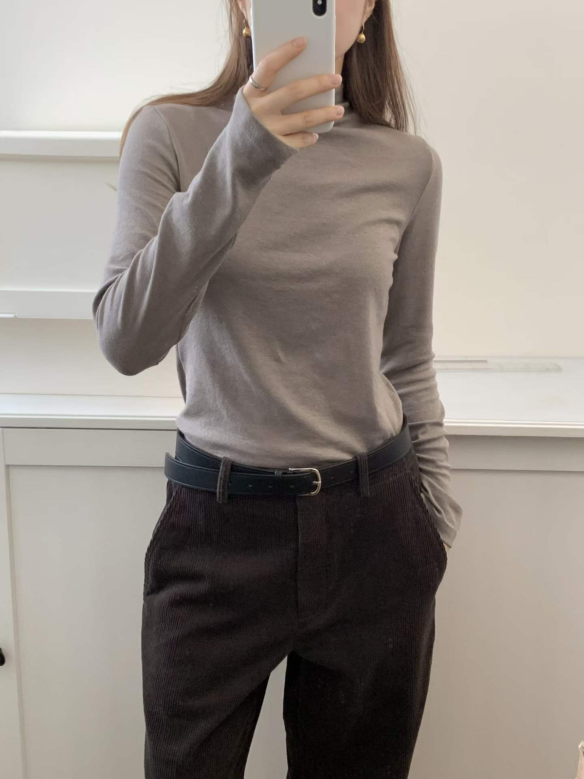 Ounce nona corduroy gimo pants-2col