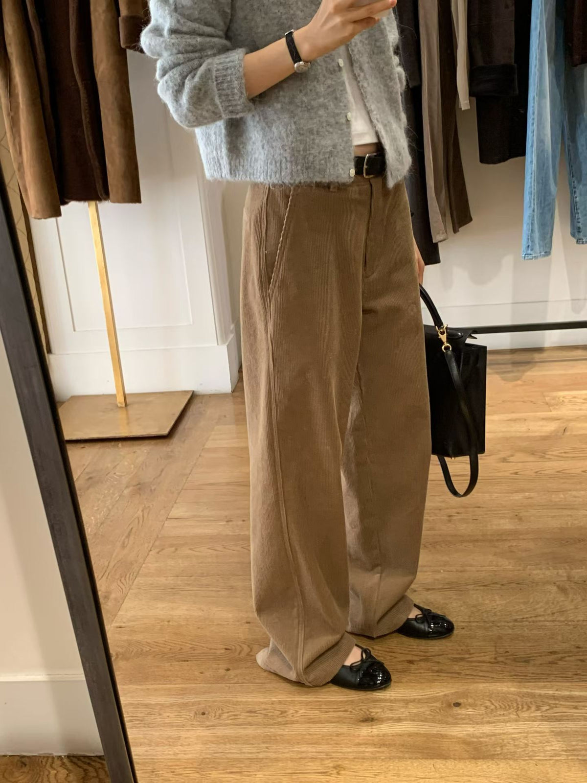 Ounce nona corduroy gimo pants-2col