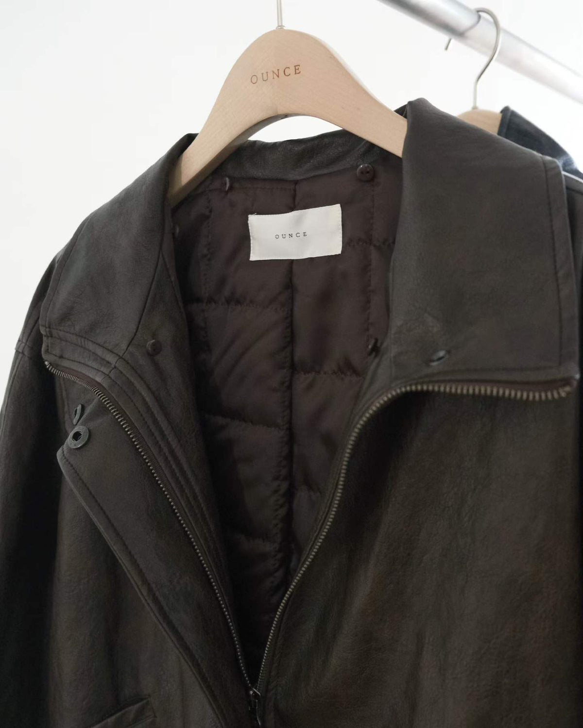 Ounce chloe leather jumper-2col