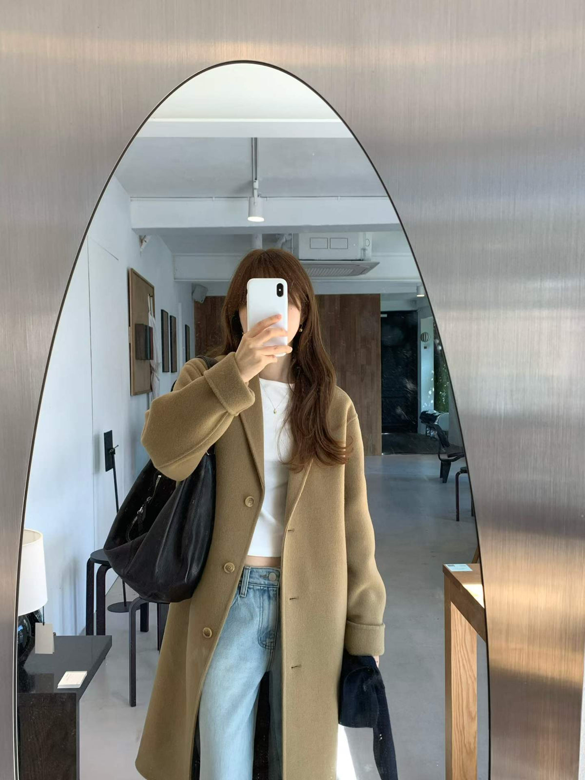 Ounce hd rené wool long coat-3col